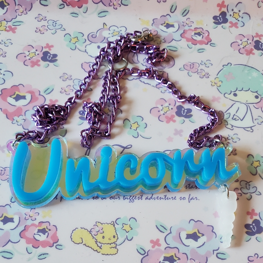 Pretty unicorn necklace